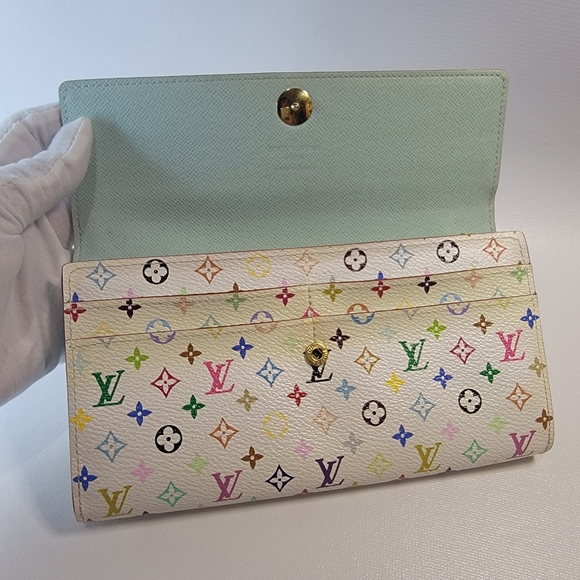 LOUIS VUITTON Murakami Sarah Wallet & 4 Ring Key-case Set. VGUC - Picture 8 of 14